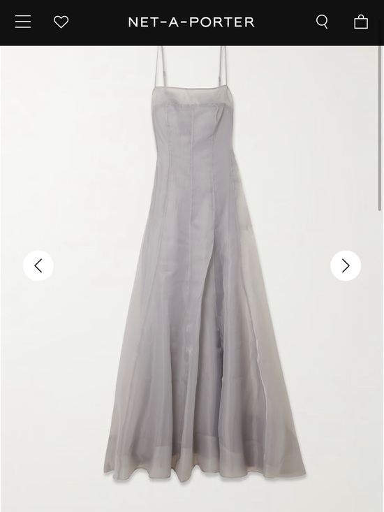 STAUD Dresses & Skirts - STAUD Strapless Gray Maxi Dress with Flowing A-Line Silhouette, NWT